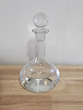 Vintage Glass Wine Decanter Carafe